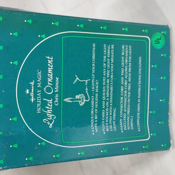 Hallmark Vintage 1975 "Chris Mouse" Lighted Ornament - Picture 8 of 8